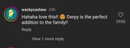 A fan's reaction to the actor's post
